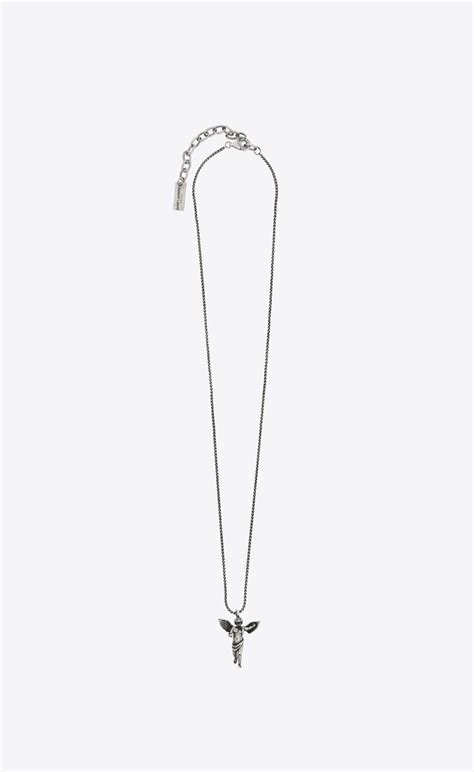 ysl angel necklace|YSL earrings and necklaces.